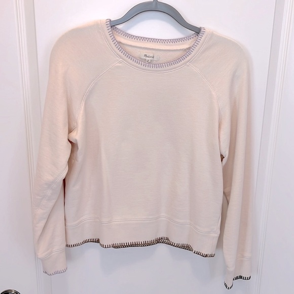 Madewell Stitched Shrunken Sweatshirt - Picture 3 of 12